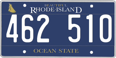 RI license plate 462510