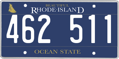 RI license plate 462511