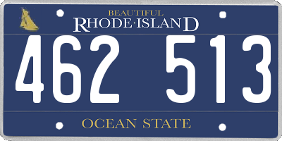 RI license plate 462513