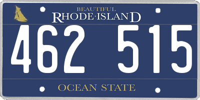 RI license plate 462515