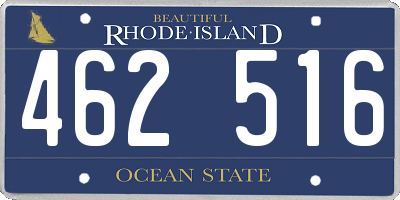 RI license plate 462516