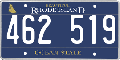 RI license plate 462519