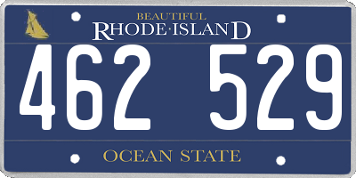 RI license plate 462529