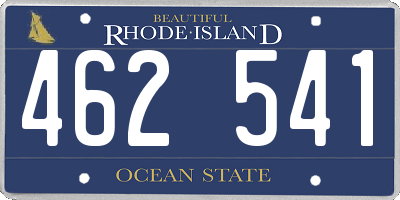 RI license plate 462541
