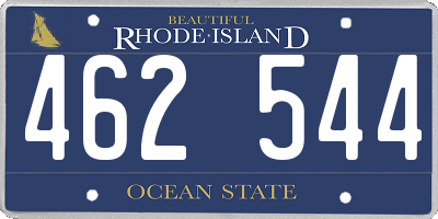RI license plate 462544
