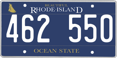 RI license plate 462550