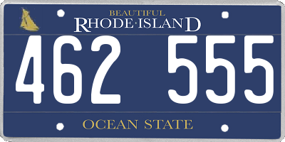 RI license plate 462555