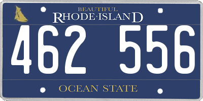 RI license plate 462556