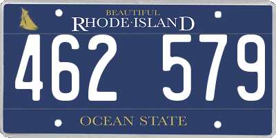 RI license plate 462579