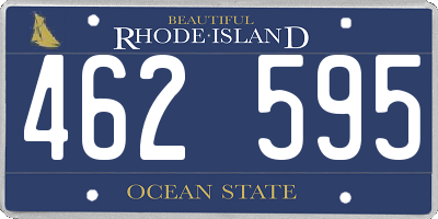 RI license plate 462595
