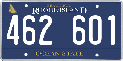 RI license plate 462601