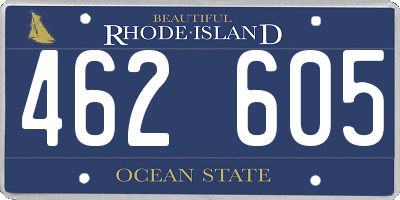RI license plate 462605