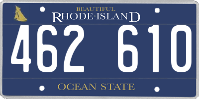 RI license plate 462610