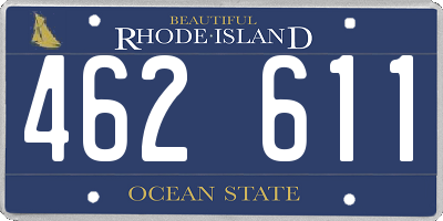 RI license plate 462611