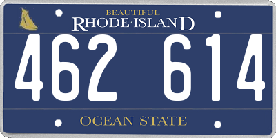 RI license plate 462614