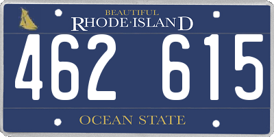 RI license plate 462615