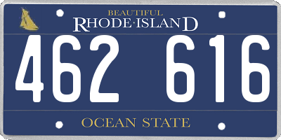 RI license plate 462616