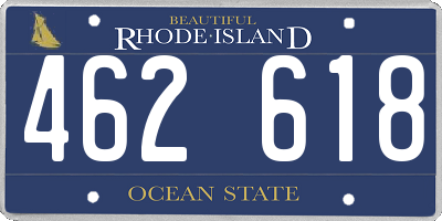 RI license plate 462618