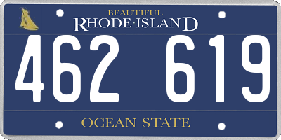 RI license plate 462619