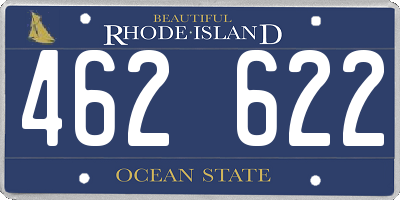 RI license plate 462622