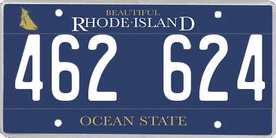RI license plate 462624