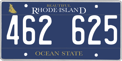RI license plate 462625