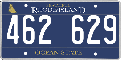RI license plate 462629