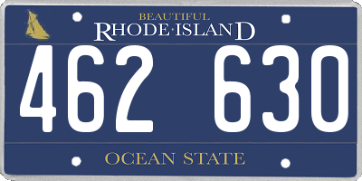 RI license plate 462630