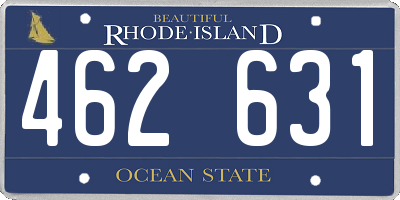 RI license plate 462631