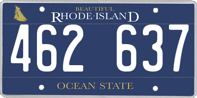 RI license plate 462637