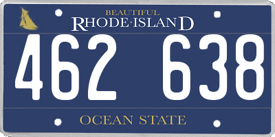 RI license plate 462638
