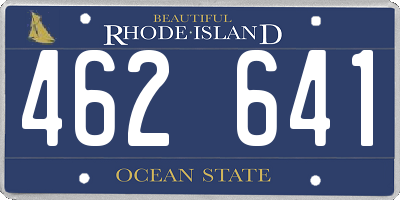 RI license plate 462641