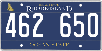 RI license plate 462650