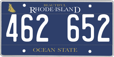 RI license plate 462652