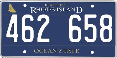 RI license plate 462658