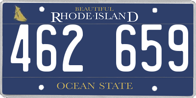 RI license plate 462659