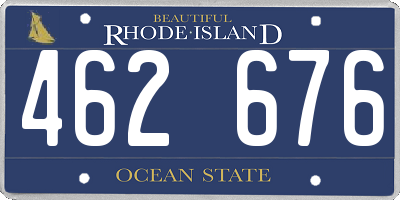 RI license plate 462676