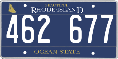 RI license plate 462677