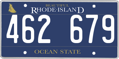RI license plate 462679