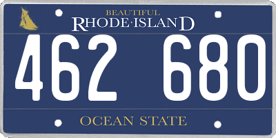 RI license plate 462680