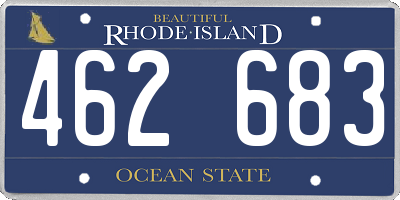 RI license plate 462683