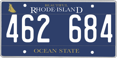 RI license plate 462684