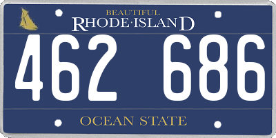 RI license plate 462686