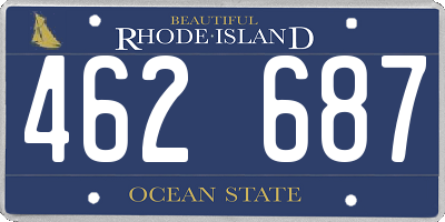 RI license plate 462687