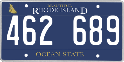 RI license plate 462689