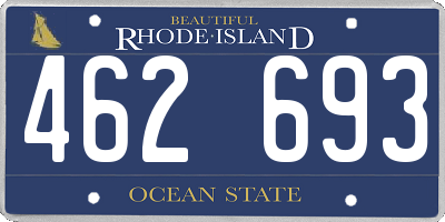 RI license plate 462693