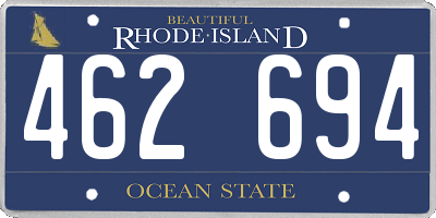 RI license plate 462694