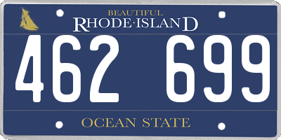 RI license plate 462699