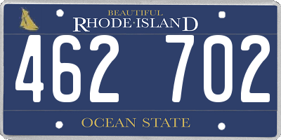 RI license plate 462702