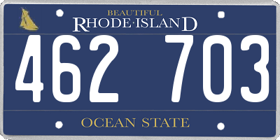 RI license plate 462703